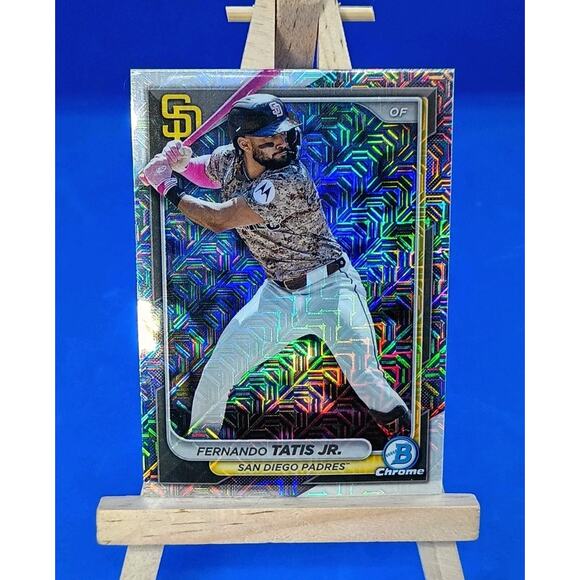 2024 Bowman Chrome - Fernando Tatís Jr. #92 Mojo Refractor - Picture 2 of 4